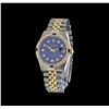 Image 2 : Rolex 18KT Two-Tone 1.17ctw Diamond DateJust Men's Watch