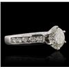 Image 1 : Platinum 2.89ctw Diamond Ring