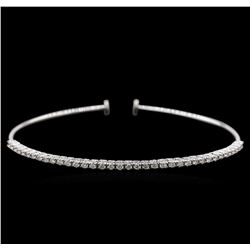 0.82ctw Diamond Bracelet - 14KT White Gold