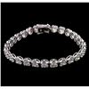 11.20ctw Diamond Tennis Bracelet - 18KT White Gold