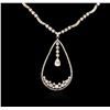 14KT White Gold 1.88ctw Diamond Necklace