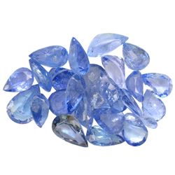 21.88ctw Pear Mixed Tanzanite Parcel