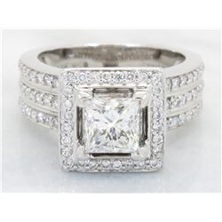 1.70ctw Diamond Ring - 18KT White Gold