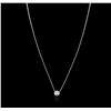 Image 2 : 14KT White Gold 0.40ct Diamond Necklace