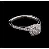 Image 1 : 1.11ctw Diamond Ring - 18KT White Gold