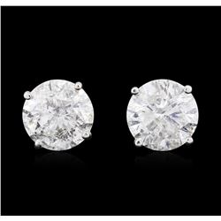 14KT White Gold 3.20ctw Diamond Stud Earrings