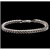 Image 1 : 14KT White Gold Franco Bracelet