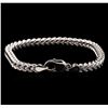 Image 2 : 14KT White Gold Franco Bracelet