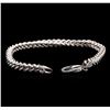 Image 3 : 14KT White Gold Franco Bracelet