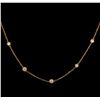 Image 2 : 1.85ctw Diamond Necklace - 18KT Rose Gold