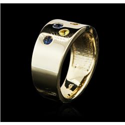 14KT Yellow Gold 0.60ctw Sapphire Ring