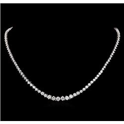 18KT White Gold 7.29ctw Diamond Necklace