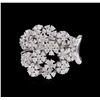 Image 2 : 14KT White Gold 0.86ctw Diamond Ring