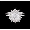 Image 4 : 14KT White Gold 2.40ctw Diamond Ring