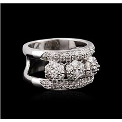 14KT White Gold 1.05ctw Diamond Ring