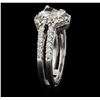 Image 3 : 14KT White Gold 1.49ctw Diamond Ring
