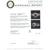 Image 3 : 14KT White Gold 1.39ct Ruby and Diamond Ring