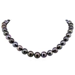 0.09ctw Tahitian Cultured Pearl and Diamond Necklace