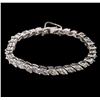 Image 1 : 10.00ctw Diamond Tennis Bracelet - Platinum