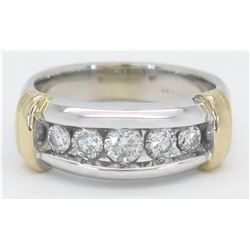 0.75ctw Diamond Ring - 14K Two-Tone Gold