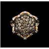 Image 2 : 1.32ctw Brown Diamond Ring - 14KT Rose Gold