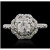Image 2 : 14KT White Gold 0.95ctw Diamond Ring