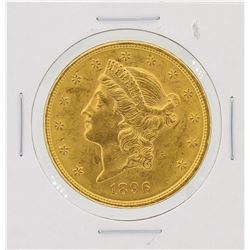 1896 $20 BU Liberty Head Double Eagle Gold Coin