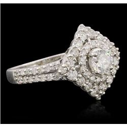 14KT White Gold 1.31ctw Diamond Ring