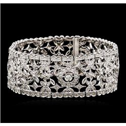 5.29ctw Diamond Bracelet - 14KT White Gold