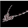 Image 3 : 18KT White Gold GIA Certified 31.20ctw Ruby and Diamond Necklace