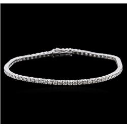 18KT White Gold 2.51ctw Diamond Tennis Bracelet