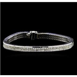 3.20ctw Diamond Bracelet - 18KT White Gold