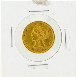 1895 $5 Liberty Head Half Eagle Gold Coin