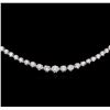 Image 2 : 3.70ctw Diamond Necklace - 18KT White Gold