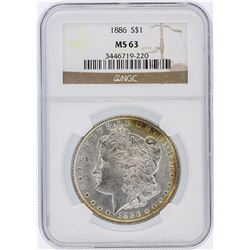 1886 NGC MS63 Morgan Silver Dollar