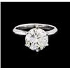 Image 2 : GIA Cert 5.50ctw Diamond Ring - 14KT White Gold