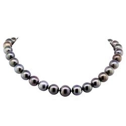 0.10ctw Tahitian Cultured Pearl and Diamond Necklace