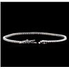 Image 3 : 3.20ctw Diamond Bracelet - 18KT White Gold