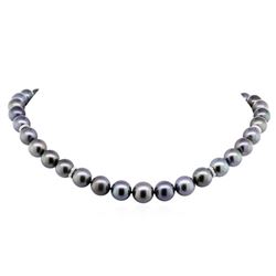 0.30ctw Tahitian Cultured Pearl and Diamond Necklace