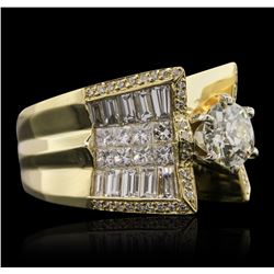 18KT Yellow Gold 3.51ctw Diamond Ring