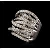 Image 1 : 14KT White Gold 1.36ctw Diamond Ring