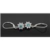 Image 3 : 1.00ctw Blue Diamond Earrings - 14KT White Gold