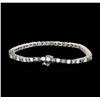 Image 2 : 14KT White Gold 4.78ctw Diamond Tennis Bracelet