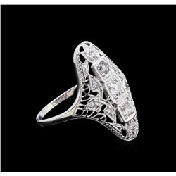 0.37ctw Diamond Ring - 18KT White Gold