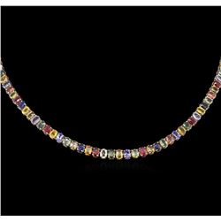 51.75ctw Multi-Gemstone Necklace - 14KT Yellow Gold