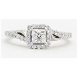 0.94ctw Diamond Ring - 14KT White Gold