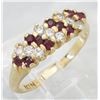 Image 7 : 0.20ctw Ruby and Diamond Ring - 18KT Yellow Gold