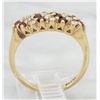 Image 8 : 0.20ctw Ruby and Diamond Ring - 18KT Yellow Gold