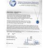 Image 3 : 4.39ct Tanzanite and Diamond Pendant With Chain - 14KT White Gold