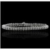 14KT White Gold 4.28ctw Diamond Tennis  Bracelet